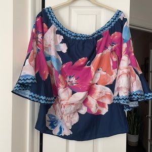 Jealous Tomato Floral Blouse sz Med